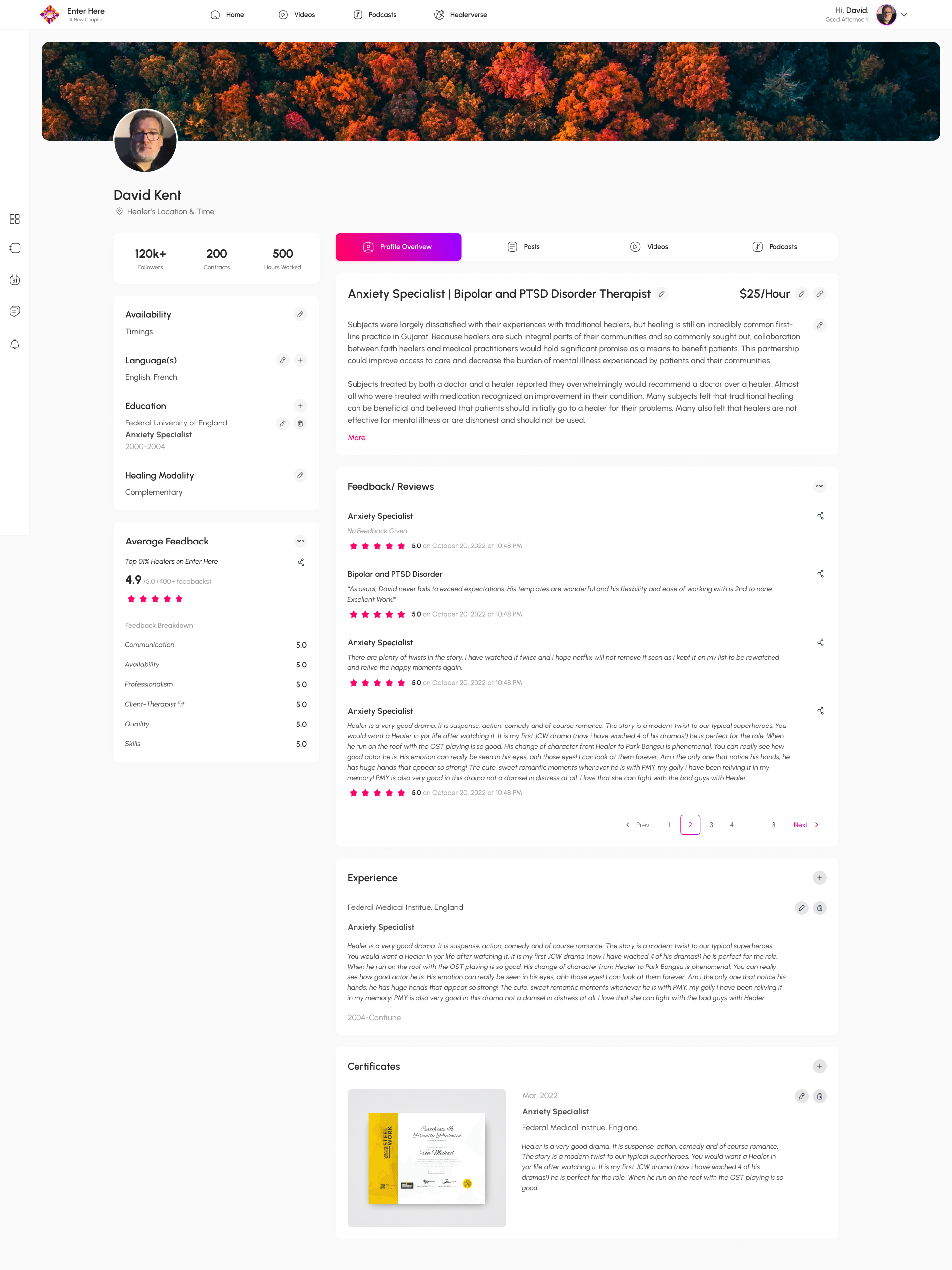 Client B work